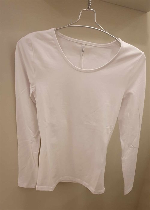 ONLY - Live - Langærmet T-shirt Hvid
